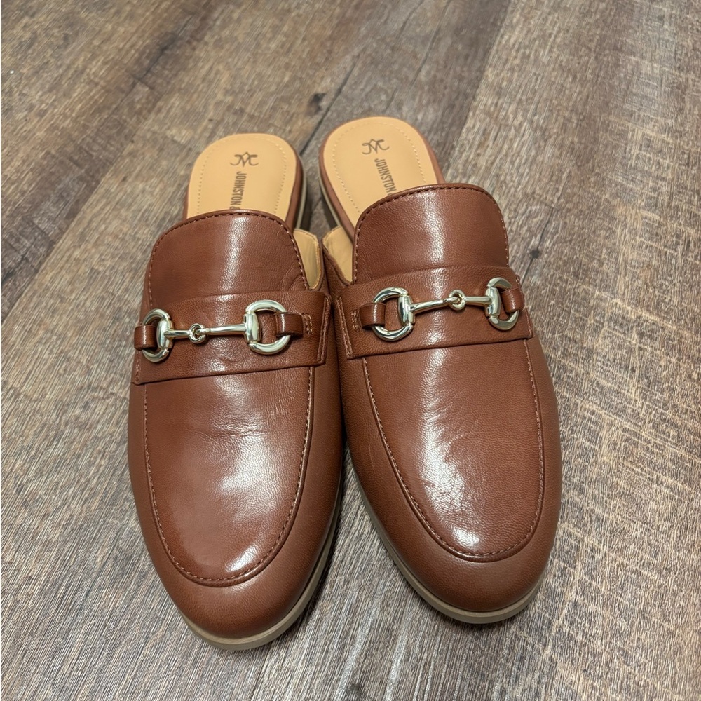 JOHNSTON & MURPHY Ali Bit Mule In Cognac Glove Size 6 NWOB - Picture 3 of 6